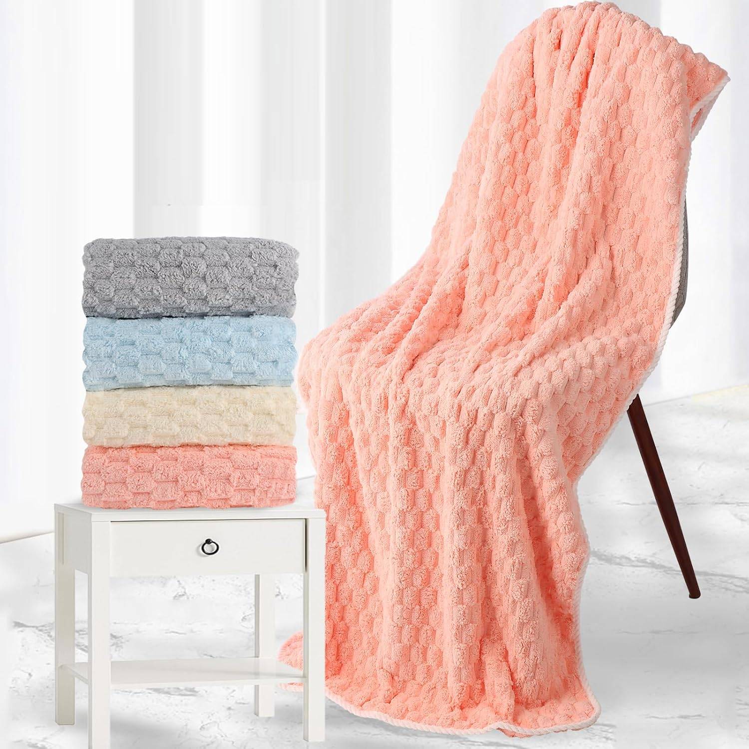 Microfiber Bath Towels 4 Pack Absorbent Quick Dry