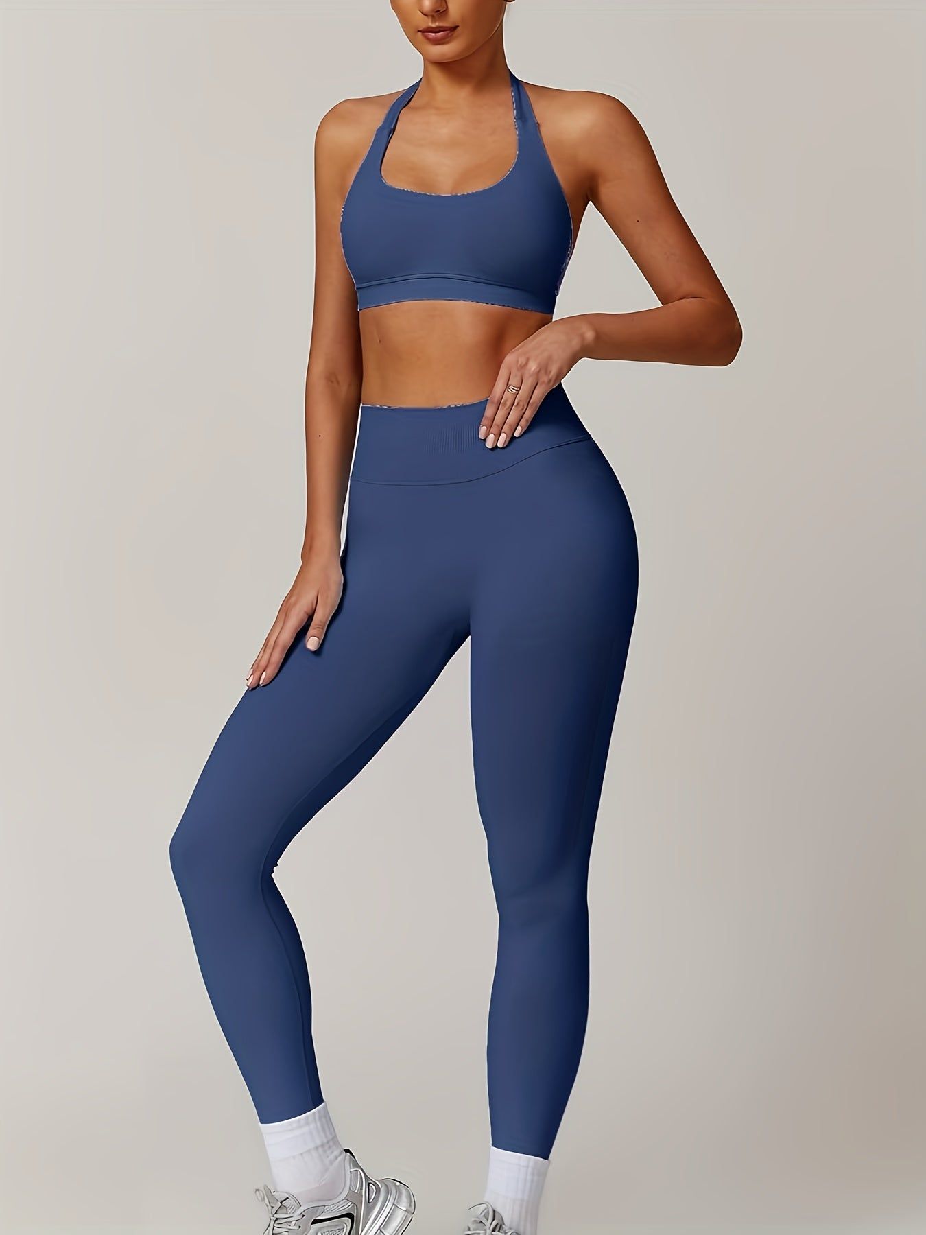 Workout Set for Women with Supportive Bra and Leggings