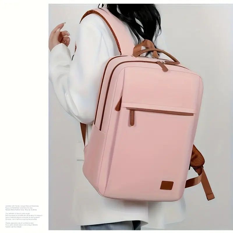 Large Capacity Laptop Backpack With Oxford Cloth