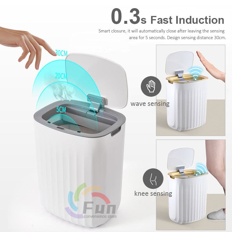 Smart Trash Can With Lid - PMMNAPOLES