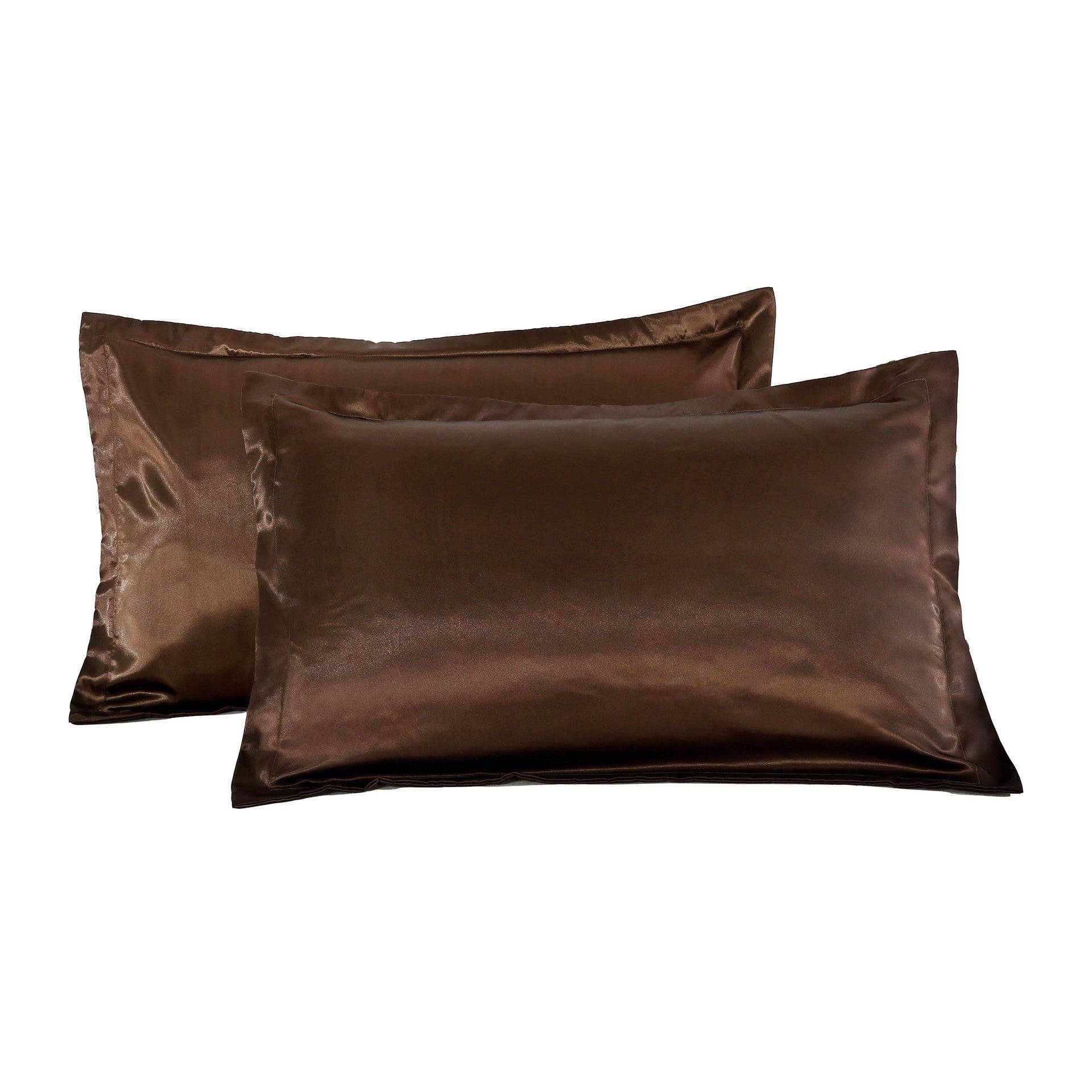 Pure Color Silk Pillowcase Soft Smooth Single Cover