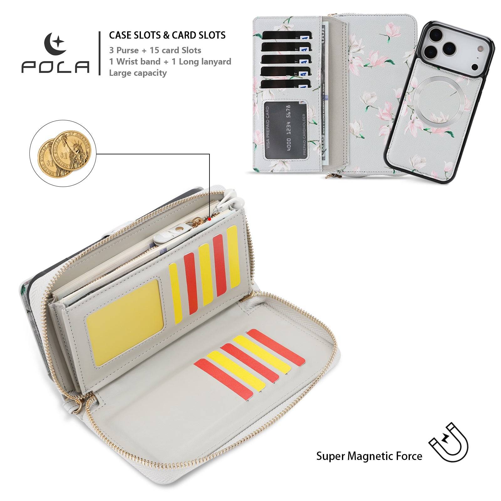 Crossbody Wallet Phone Case for iPhone 17 Pro Max