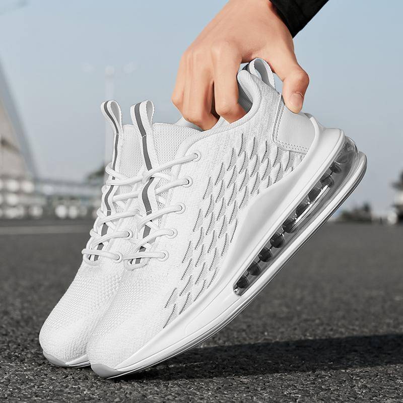 Men's Non-Slip Running Sneakers – Cushioned, Breathable Lace-Up Shoes for Gym, Office & Everyday Comfort