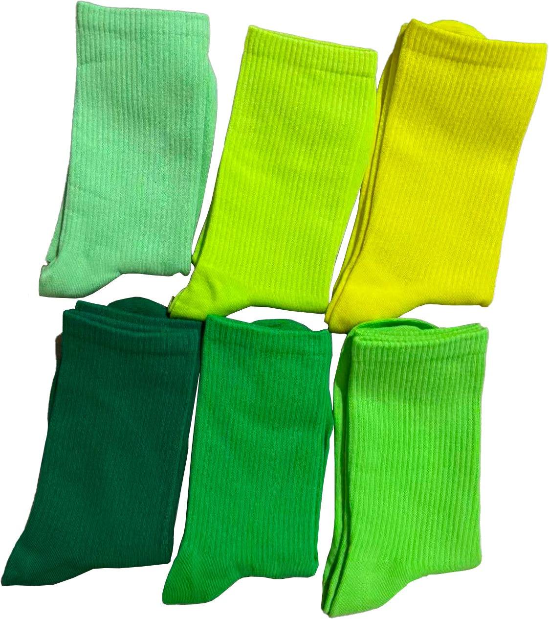 6 Pairs Women’s Cotton Mid-Calf Socks Set