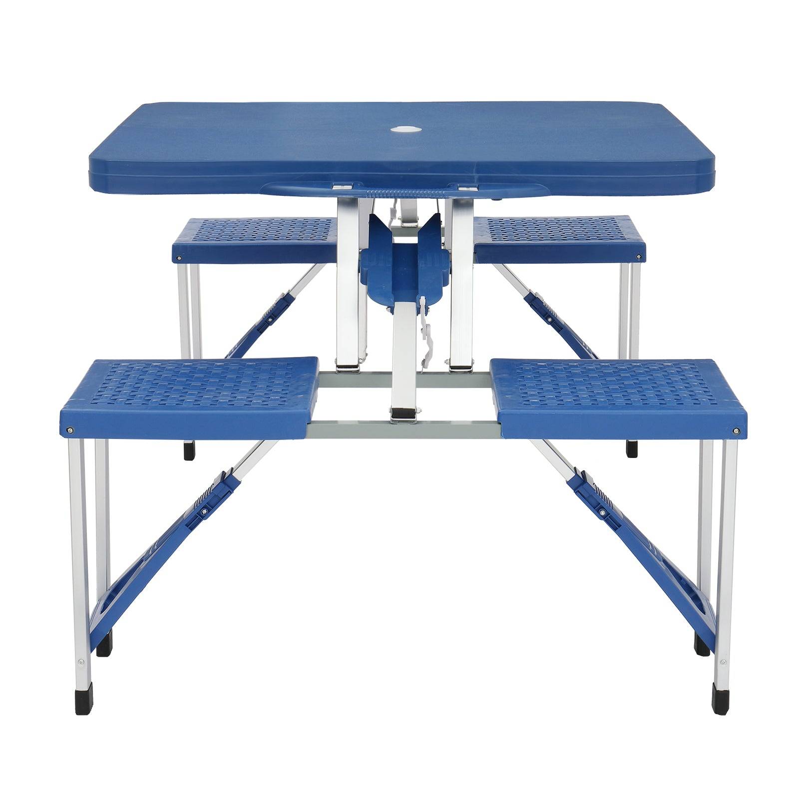 Folding Camping Table with Built-In Stools