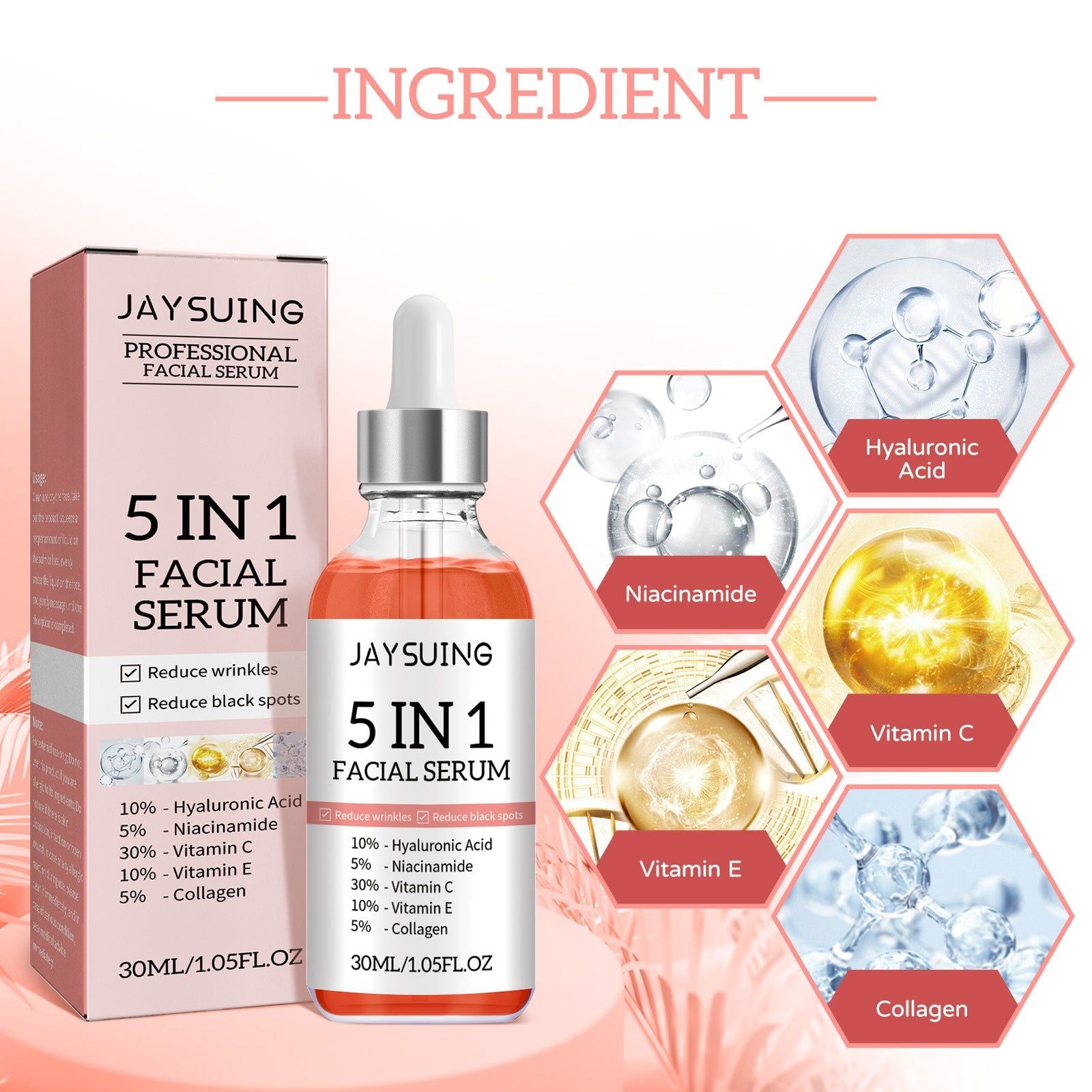 5 in 1 Facial Treatment Essence with Vitamin C