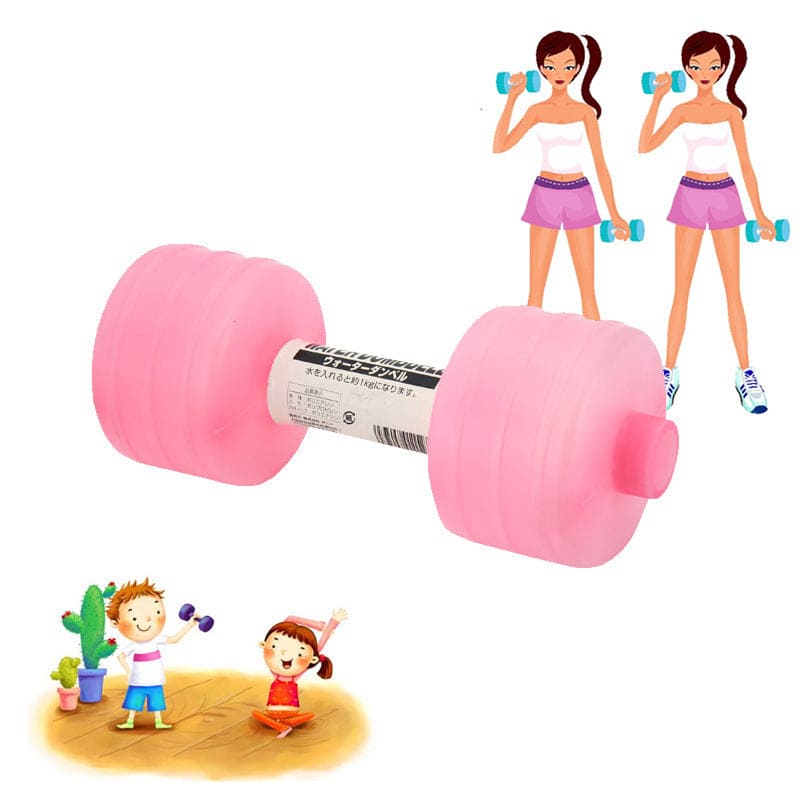 Female Plastic Portable Mini Dumbbell Water Filling Exercise Body Yoga Fitness Machine - PMMNAPOLES