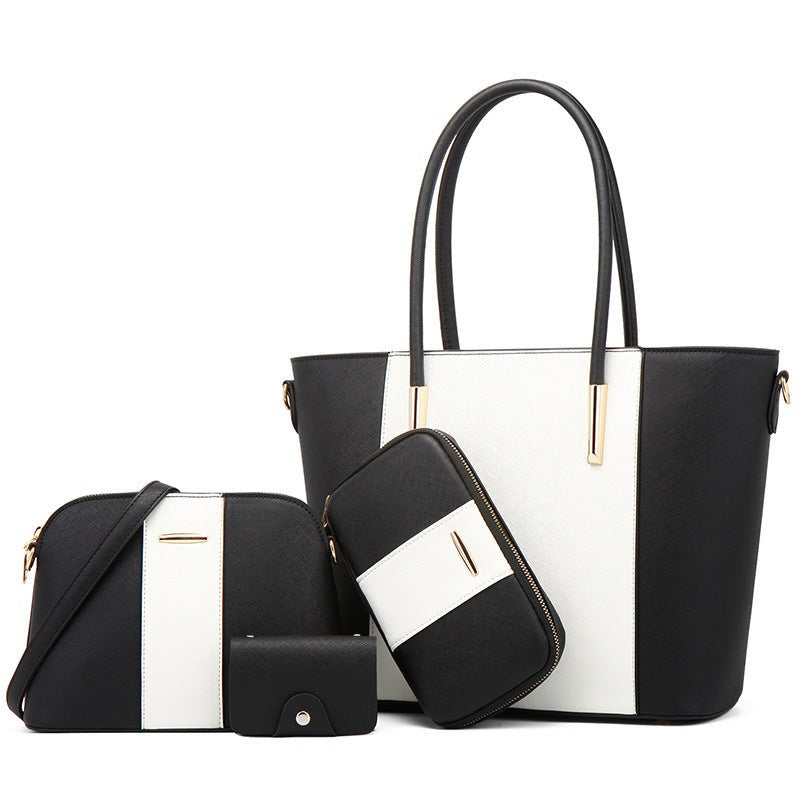 Women’s Fashion Shoulder Bag Portable Crossbody PU Leather Handbag with Matching Mother Bag