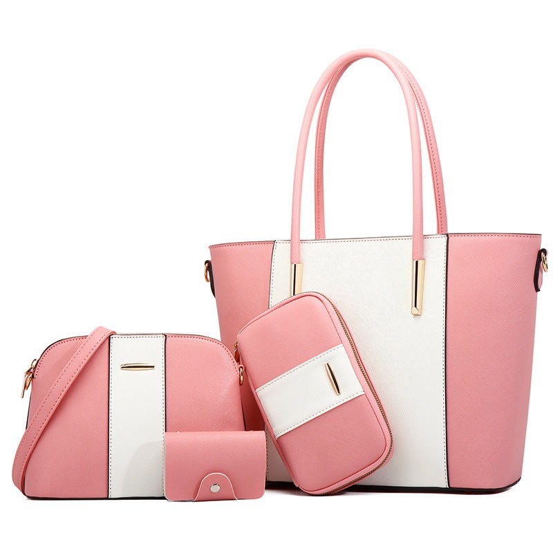 Women’s Fashion Shoulder Bag Portable Crossbody PU Leather Handbag with Matching Mother Bag
