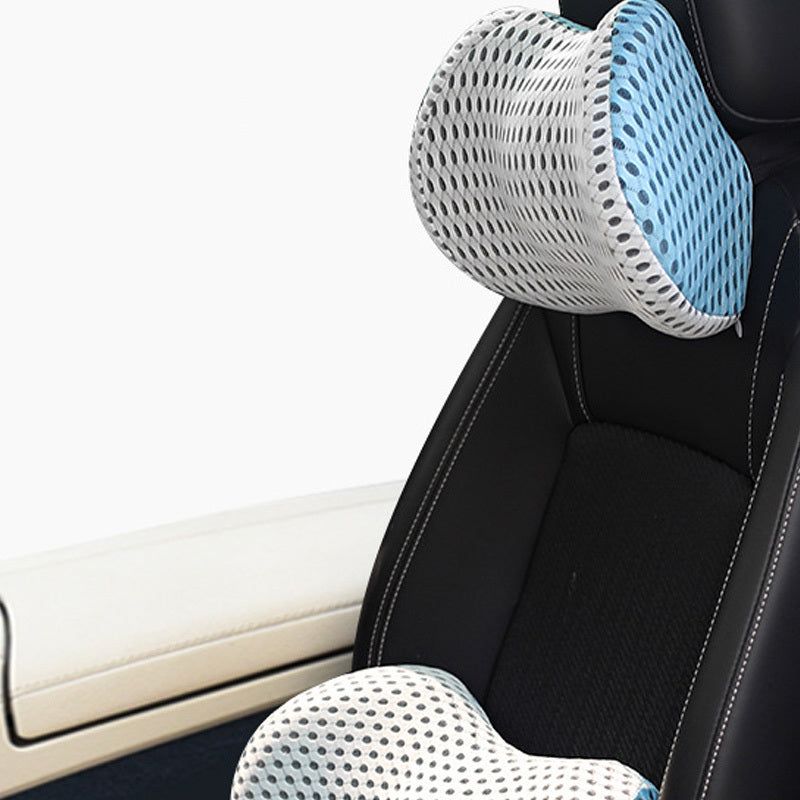 Ergonomic Car Seat Cushion Memory Foam Headrest Lumbar Set