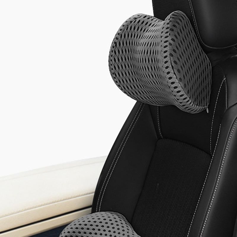 Ergonomic Car Seat Cushion Memory Foam Headrest Lumbar Set