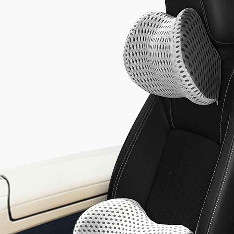 Ergonomic Car Seat Cushion Memory Foam Headrest Lumbar Set