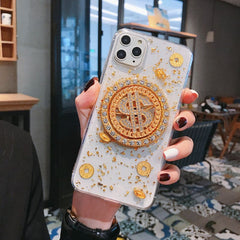 Diamond Dollar Turnplate Phone Case Luxury Designe - PMMNAPOLES