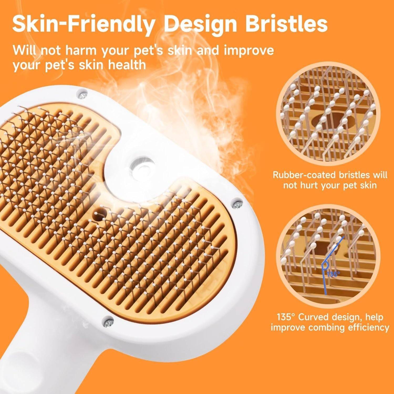 Pet Steam Dog Grooming Brush Kit For Cats And Dogs