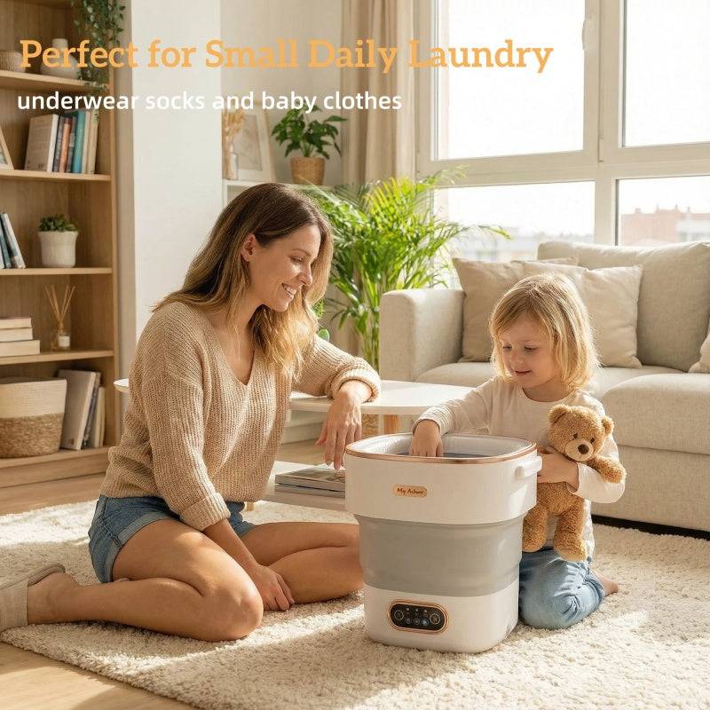 Mini Washing Machine Portable with Spin Function