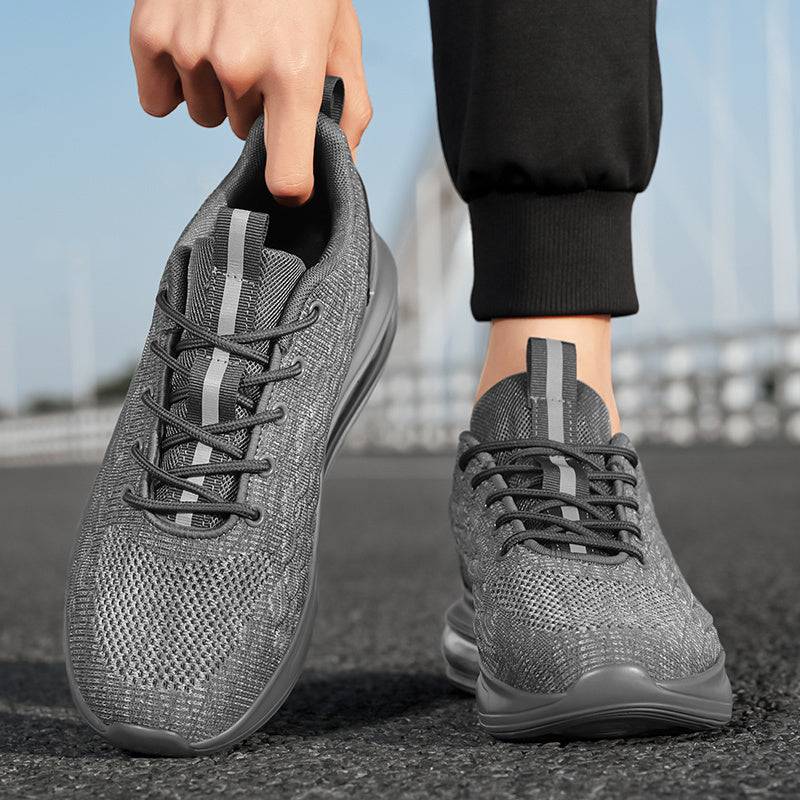 Men's Non-Slip Running Sneakers – Cushioned, Breathable Lace-Up Shoes for Gym, Office & Everyday Comfort