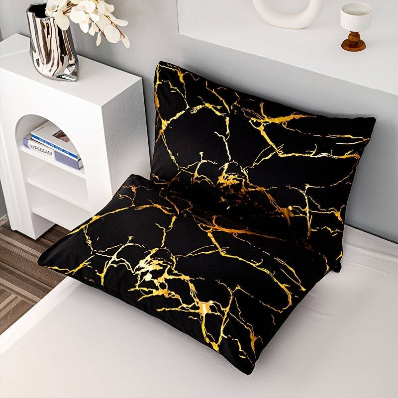 3-Piece Duvet Cover Set – Super Soft & Breathable Bronzing Texture, Includes 1 Duvet Cover + 2 Pillowcases, All-Season Bedding for Home or Dorm