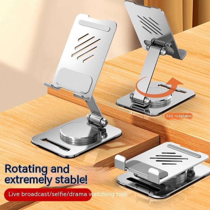 Foldable 360° Aluminum Phone Stand Adjustable Desktop Holder