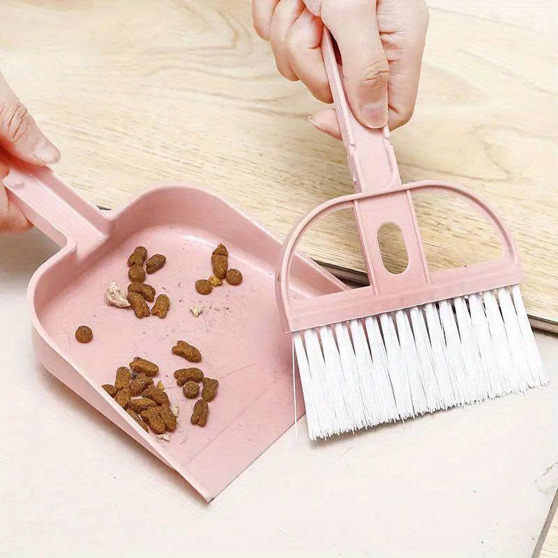 Mini Dustpan and Broom Set for Cleaning, Handy Poop Scoop, Practical Cleaner
