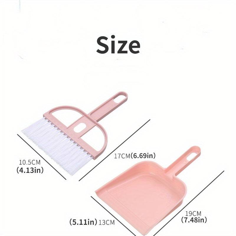 Mini Dustpan and Broom Set for Cleaning, Handy Poop Scoop, Practical Cleaner
