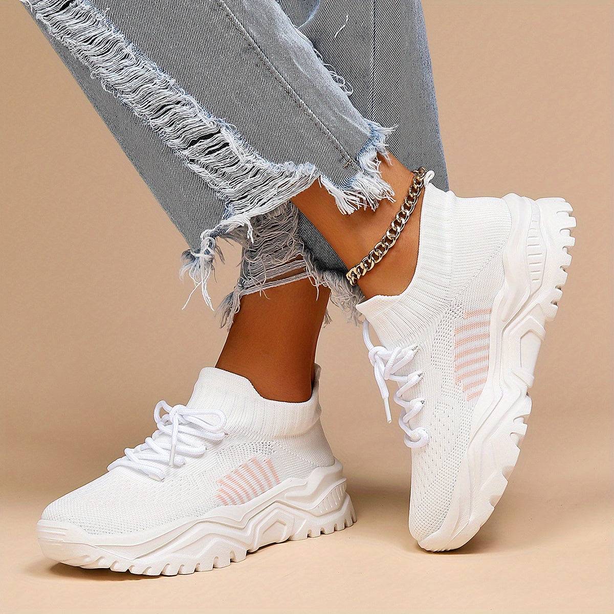 Women's Athletic Mesh Sneakers – Lightweight, Breathable Shoes for Gym, Tennis, Running & Casual Wear