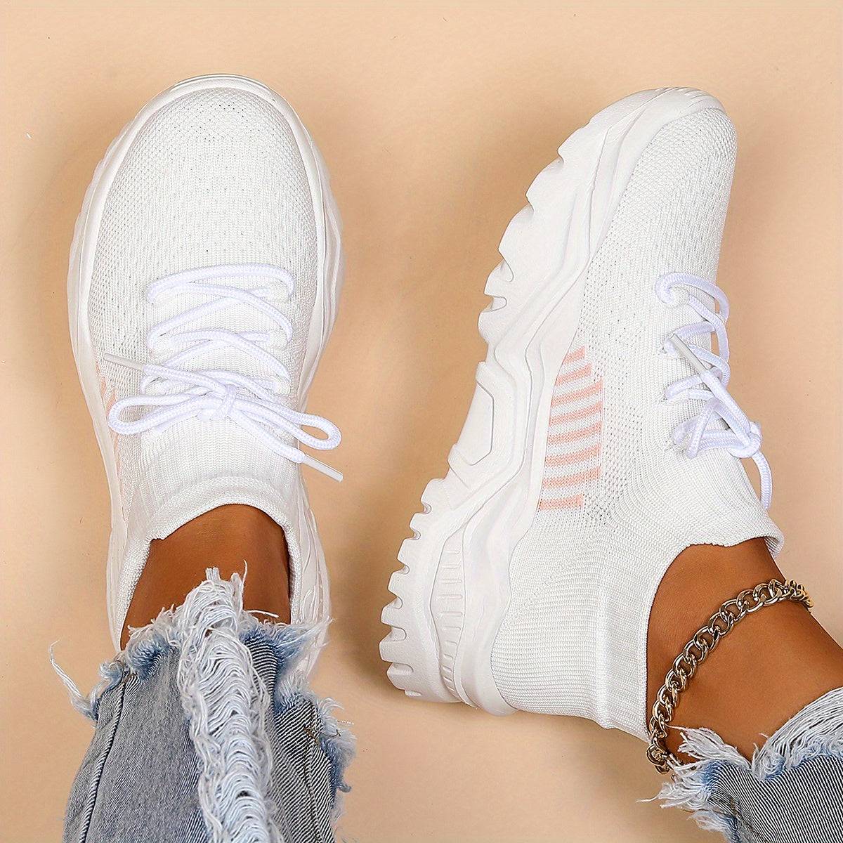 Women's Athletic Mesh Sneakers – Lightweight, Breathable Shoes for Gym, Tennis, Running & Casual Wear