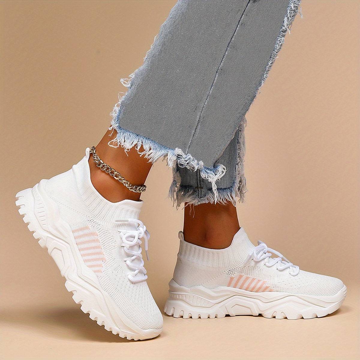 Women's Athletic Mesh Sneakers – Lightweight, Breathable Shoes for Gym, Tennis, Running & Casual Wear