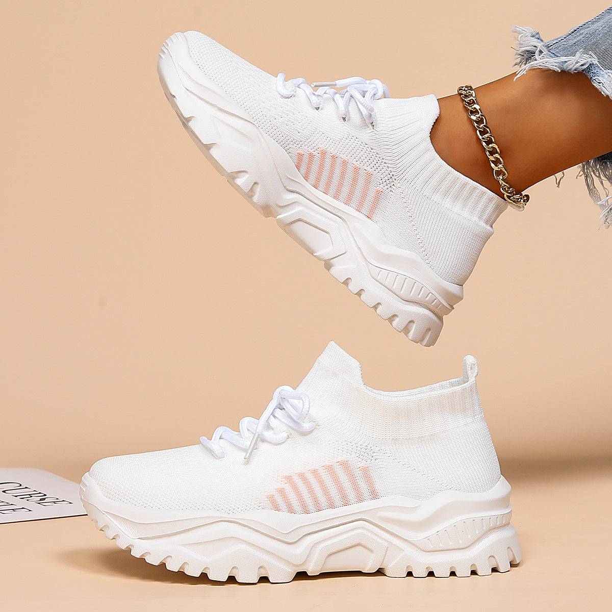 Women's Athletic Mesh Sneakers – Lightweight, Breathable Shoes for Gym, Tennis, Running & Casual Wear