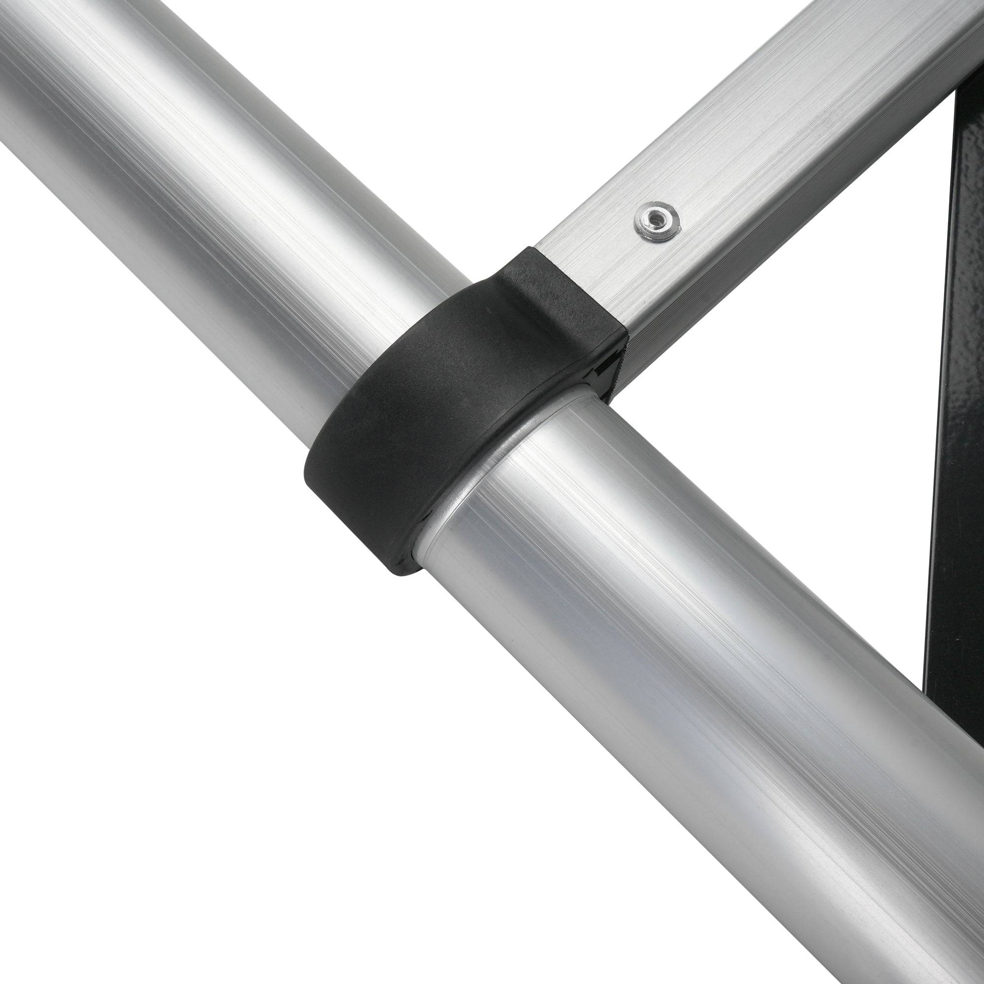 Telescoping Ladder 8.56 Ft Aluminum With Anti Skid Steps