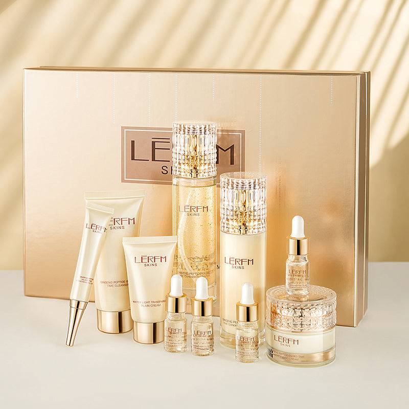 Ginseng Peptide Skincare Set – Anti-Aging Gift Box with Sodium Hyaluronate | Deep Hydration, Gentle on Skin, Ideal for All Types