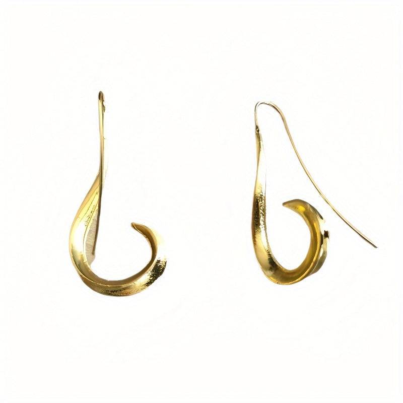 Vintage-Inspired 925 Hook Earrings – Irregular Boho Design, Hypoallergenic Silver, Travel Mementos & Gift-Ready