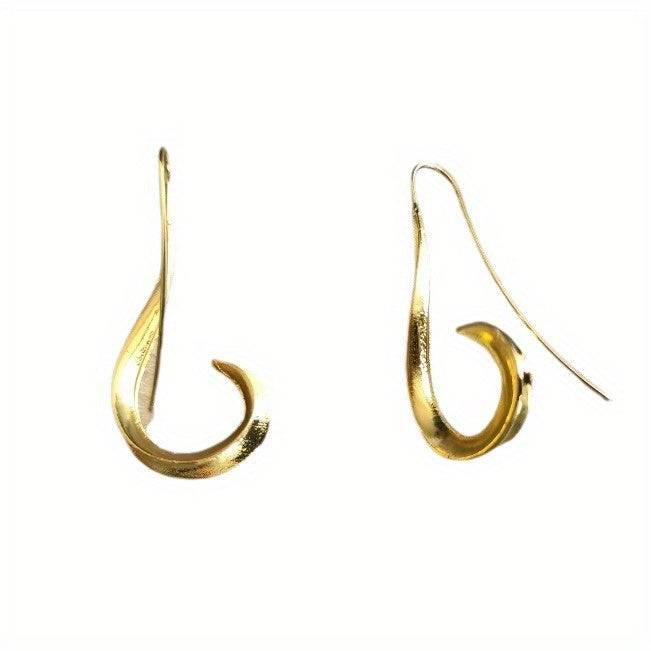 Vintage-Inspired 925 Hook Earrings – Irregular Boho Design, Hypoallergenic Silver, Travel Mementos & Gift-Ready