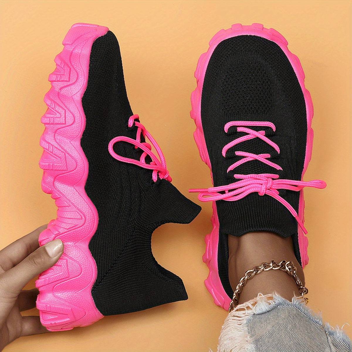 Women's Casual Athletic Sneakers – Lightweight, Breathable Running & Training Shoes for Gym, Walking & Everyday Comfort