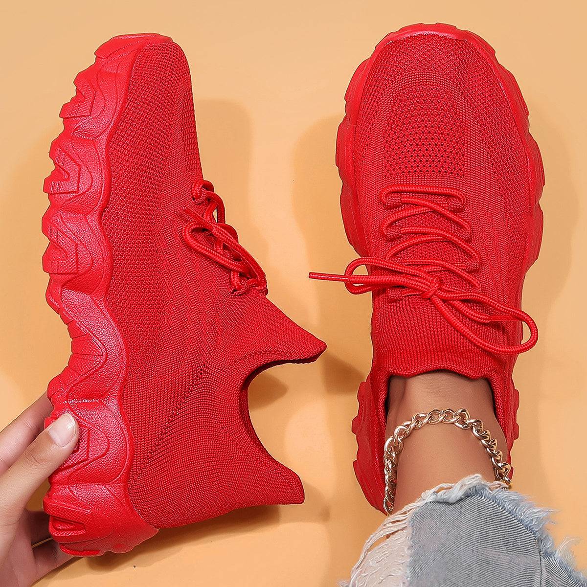 Women's Casual Athletic Sneakers – Lightweight, Breathable Running & Training Shoes for Gym, Walking & Everyday Comfort
