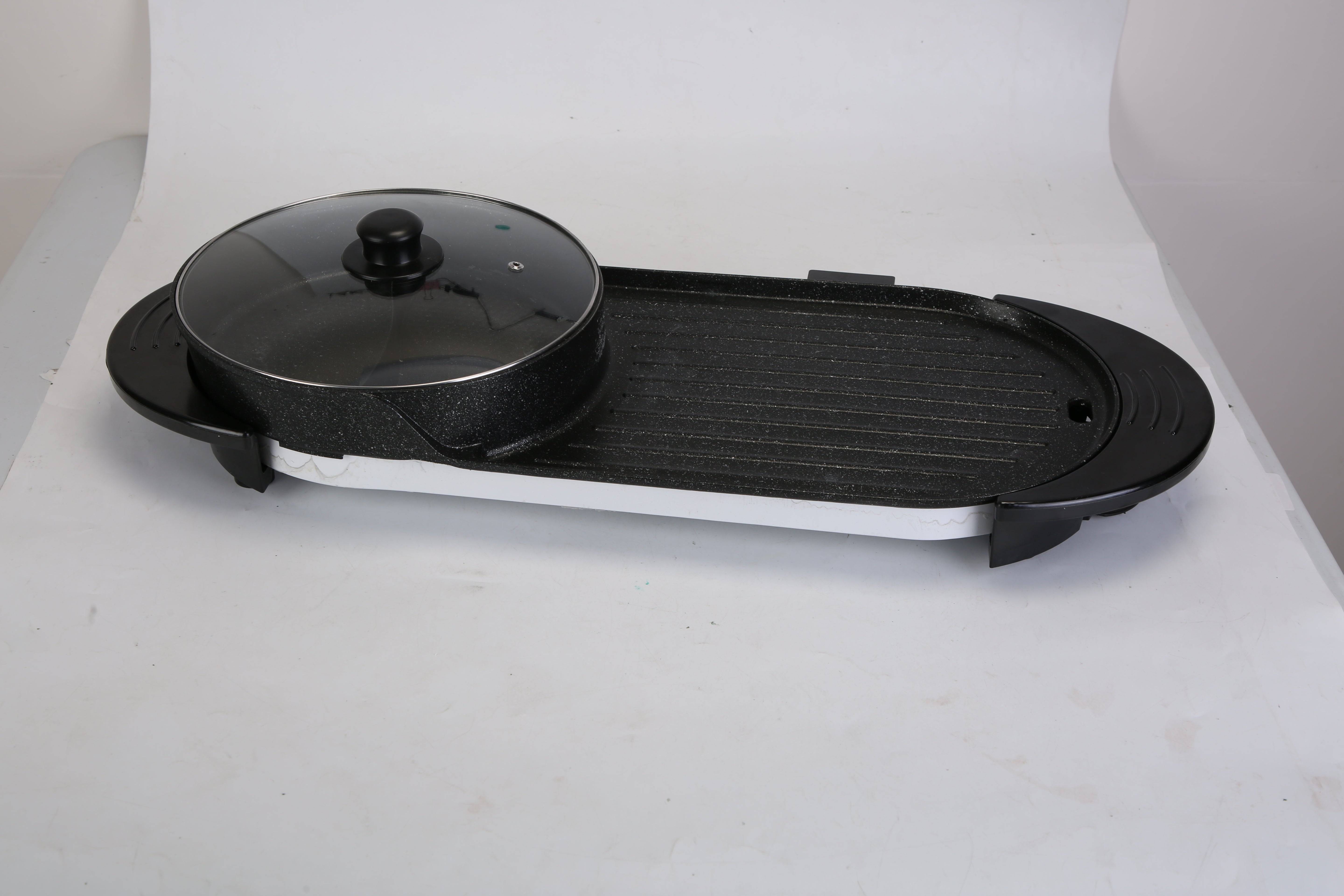 2200W Electric Grill and Hot Pot with Temp Control