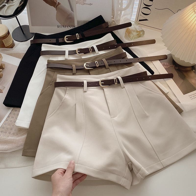 Retro Simple High Waist A- Line Wide Leg Pants - PMMNAPOLES