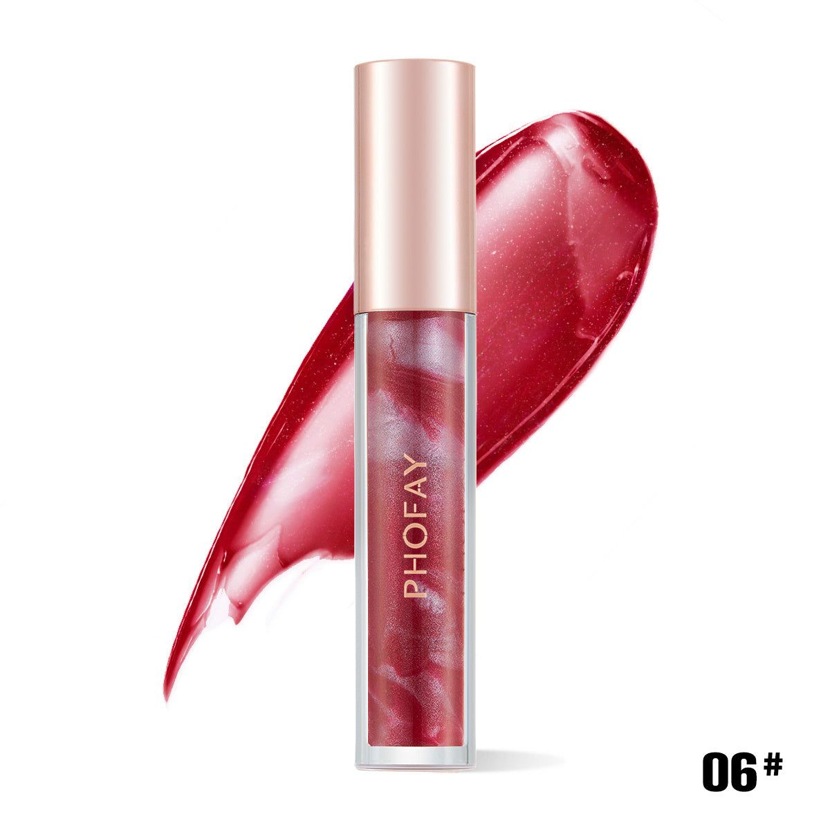 Rose Hydrating Lip Gloss Shiny Moisturizing Makeup