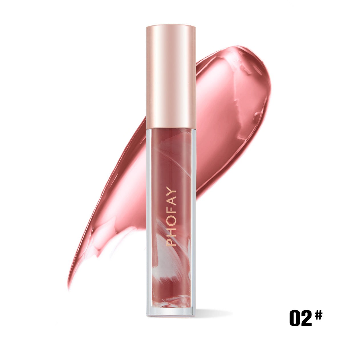Rose Hydrating Lip Gloss Shiny Moisturizing Makeup
