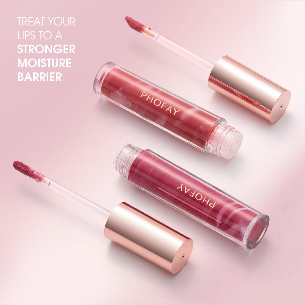 Rose Hydrating Lip Gloss Shiny Moisturizing Makeup
