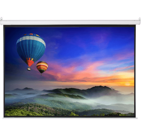 100 Inch Motorized Projector Screen with Remote Control