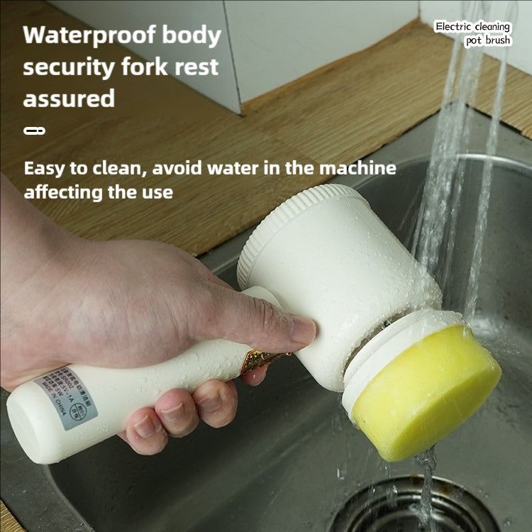 Electric Spin Scrubber with Interchangeable Brush Heads