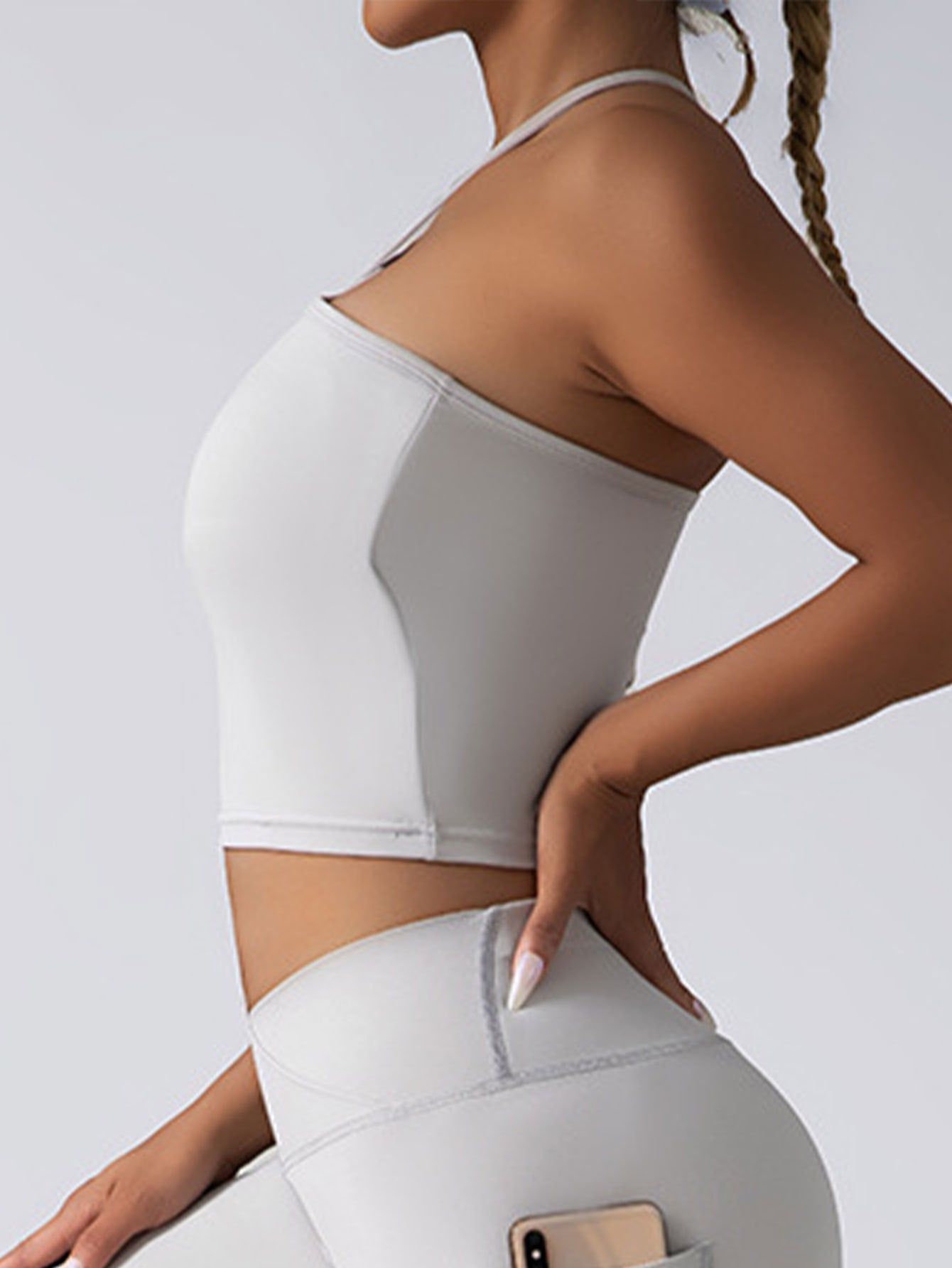 Seamless Racerback Sports Bra 2 Pack High Support Padded