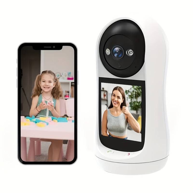 1080P Smart Camera with Built-in Screen Real-Time Video Calling & Seamless Communication Perfect for Home, Office or Remote Work