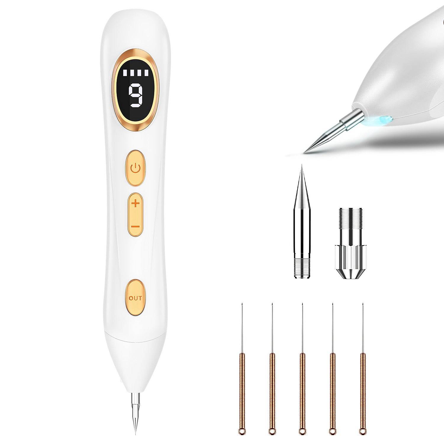 Skin Tag Remover Pen with LED Light and 9 Intensity Levels