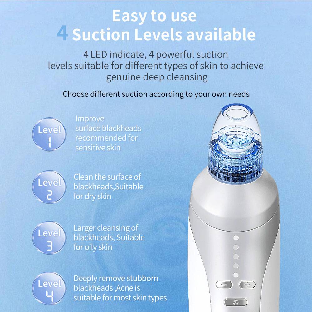 Blackhead Remover Electric Vacuum with 4 Levels