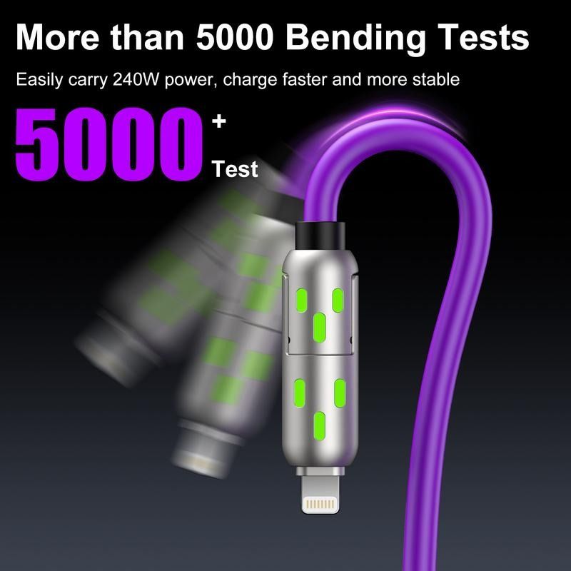 4 in 1 Fast Charging Cable with 240W Power Delivery