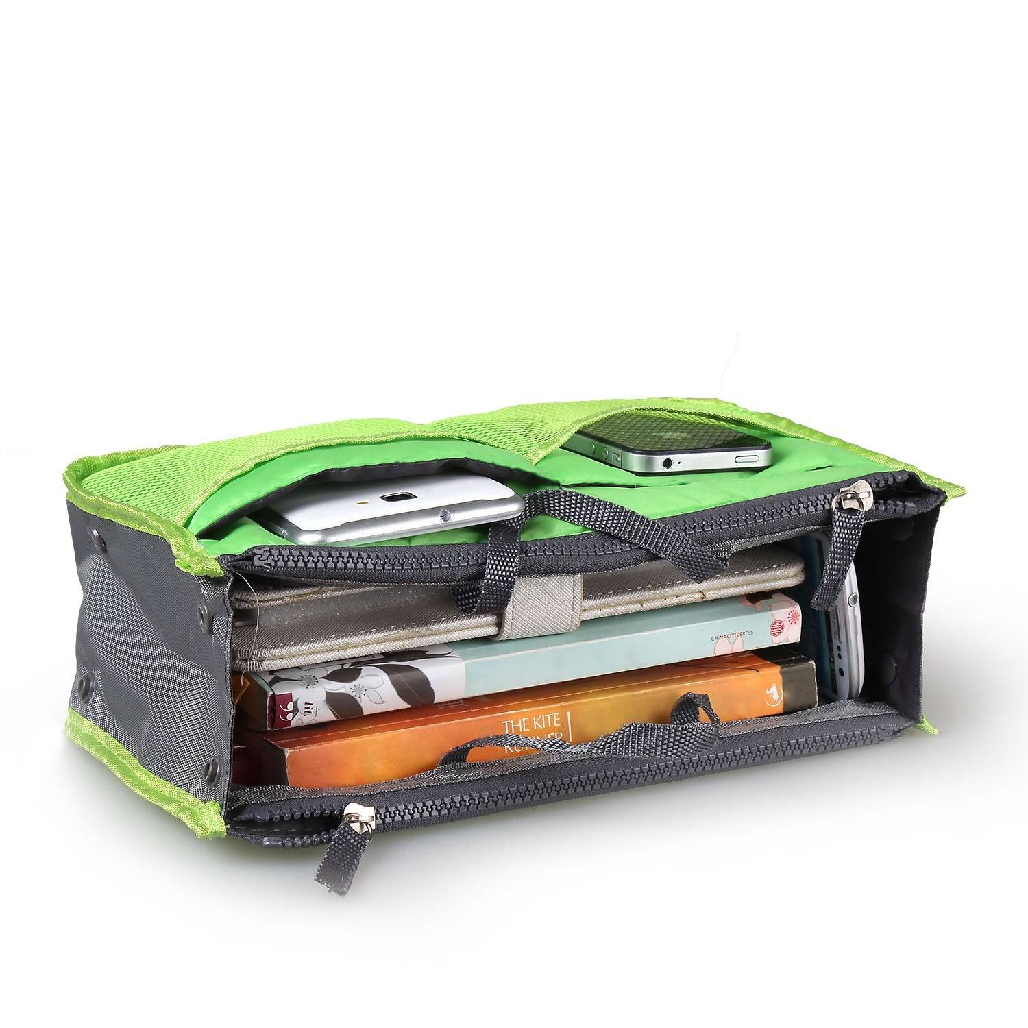 Handbag Organizer Purse Insert With 13 Pockets And Handle