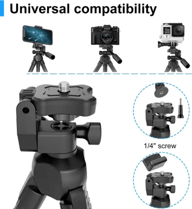 Adjustable Phone Tripod with Wireless Remote