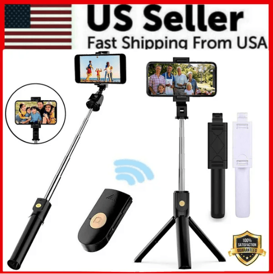 3 in 1 Selfie Stick Tripod with Bluetooth Remote