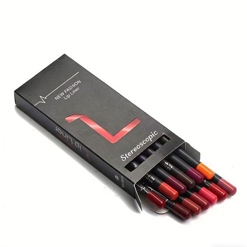 Vegan Lip Kits Set of 12 Creamy Precision Liners